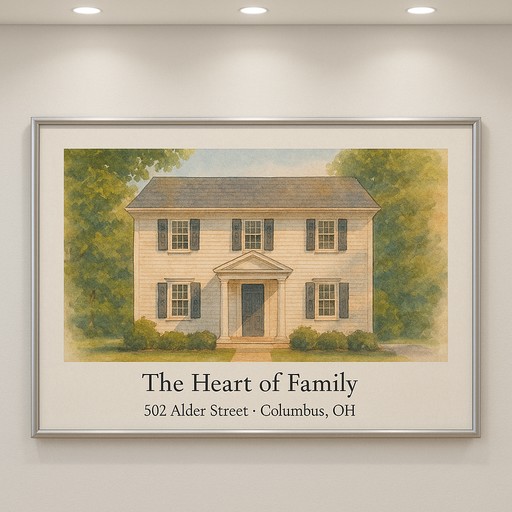 House portrait transformation